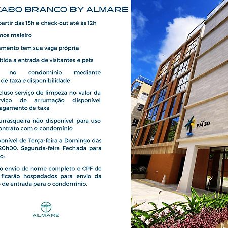Flat Fm20 Cabo Branco Ocean - By Almare Daire João Pessoa Dış mekan fotoğraf